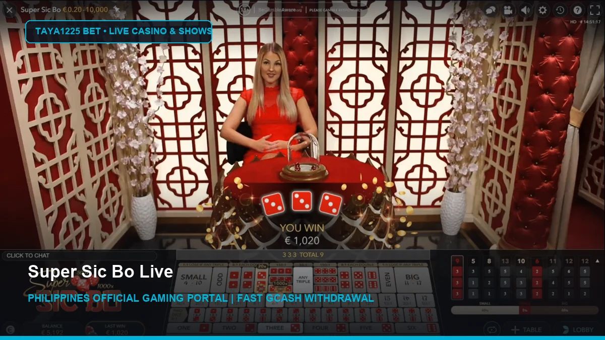 Super Sic Bo Live - Taya1225 Bet Philippines