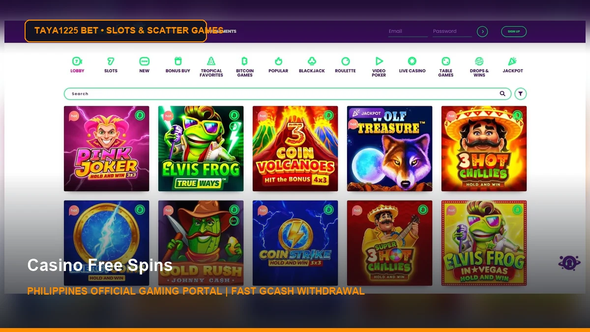 Casino Free Spins - Taya1225 Bet Philippines