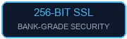 256-Bit SSL Bank Grade Security